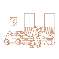 Allotted Car Parking with Double Height Basement
